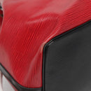 LOUIS VUITTON Epi Petit Noe Shoulder Bag Bicolor Black Red M44017 LV Auth 139959-16
