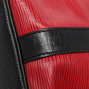 LOUIS VUITTON Epi Petit Noe Shoulder Bag Bicolor Black Red M44017 LV Auth 139959-17
