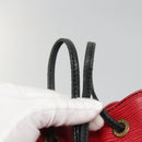 LOUIS VUITTON Epi Petit Noe Shoulder Bag Bicolor Black Red M44017 LV Auth 139959-10