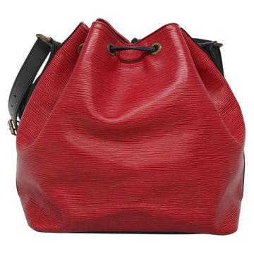 LOUIS VUITTON Epi Petit Noe Shoulder Bag Bicolor Black Red M44017 LV Auth 139959 - 0
