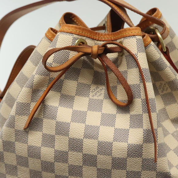 LOUIS VUITTON Damier Azur Noe Shoulder Bag N42222 LV Auth 139961