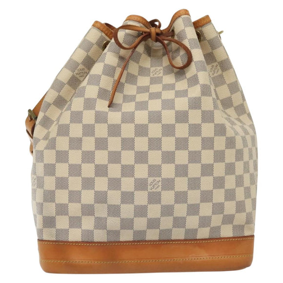 LOUIS VUITTON Damier Azur Noe Shoulder Bag N42222 LV Auth 139961