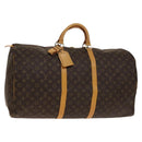 LOUIS VUITTON Monogram Keepall 60 Boston Bag M41422 LV Auth 139966V-1