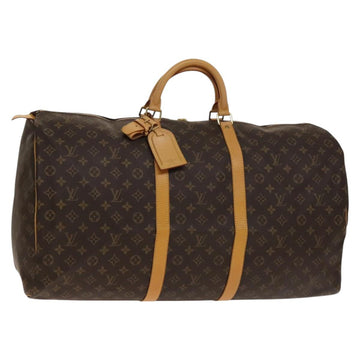 LOUIS VUITTON Monogram Keepall 60 Boston Bag M41422 LV Auth 139966V