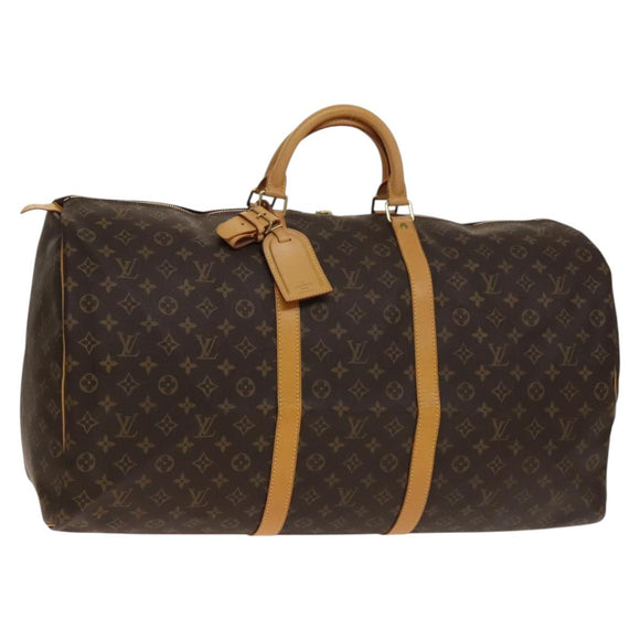 LOUIS VUITTON Monogram Keepall 60 Boston Bag M41422 LV Auth 139966V