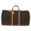 LOUIS VUITTON Monogram Keepall 60 Boston Bag M41422 LV Auth 139966V-2