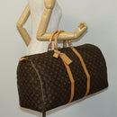 LOUIS VUITTON Monogram Keepall 60 Boston Bag M41422 LV Auth 139966V-22