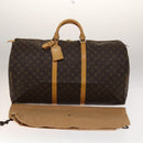 LOUIS VUITTON Monogram Keepall 60 Boston Bag M41422 LV Auth 139966V-23