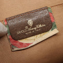 GUCCI GG Supreme Web Sherry Line Clutch Bag PVC Beige Gold 89 01 031 Auth 139970-13