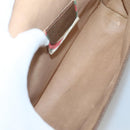 GUCCI GG Supreme Web Sherry Line Clutch Bag PVC Beige Gold 89 01 031 Auth 139970-14