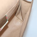 GUCCI GG Supreme Web Sherry Line Clutch Bag PVC Beige Gold 89 01 031 Auth 139970-15