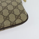 GUCCI GG Supreme Web Sherry Line Bag PVC Beige Gold 904 02 047 Auth 139971-16