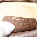 GUCCI GG Supreme Web Sherry Line Bag PVC Beige Gold 904 02 047 Auth 139971-12