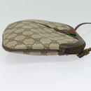 GUCCI GG Supreme Web Sherry Line Bag PVC Beige Gold 904 02 047 Auth 139971-4