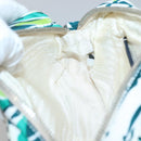 PRADA Chain Shoulder Bag Nylon Green Silver Auth 139976-21