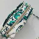 PRADA Chain Shoulder Bag Nylon Green Silver Auth 139976-6