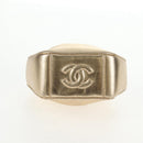 CHANEL Chain Shoulder Bag Leather Gold CC Auth 139977V-10