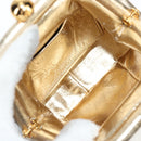 CHANEL Chain Shoulder Bag Leather Gold CC Auth 139977V-18