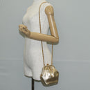 CHANEL Chain Shoulder Bag Leather Gold CC Auth 139977V-23