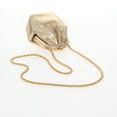 CHANEL Chain Shoulder Bag Leather Gold CC Auth 139977V-7