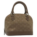 LOUIS VUITTON Monogram satin Little Alma Hand Bag Gray M92147 LV Auth 139983-1