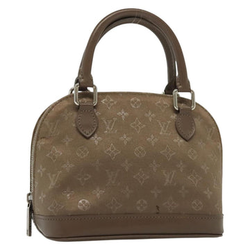 LOUIS VUITTON Monogram satin Little Alma Hand Bag Gray M92147 LV Auth 139983