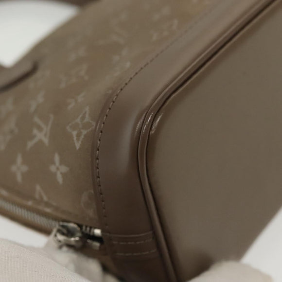 LOUIS VUITTON Monogram satin Little Alma Hand Bag Gray M92147 LV Auth 139983