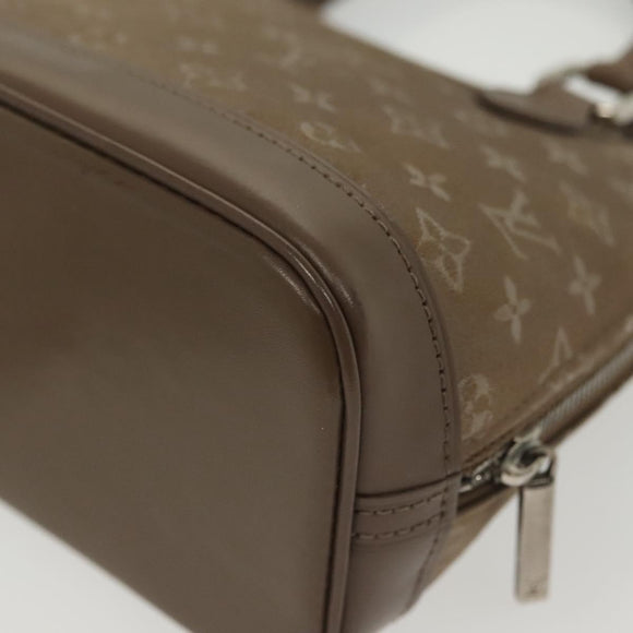 LOUIS VUITTON Monogram satin Little Alma Hand Bag Gray M92147 LV Auth 139983