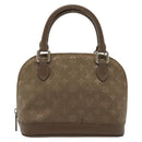 LOUIS VUITTON Monogram satin Little Alma Hand Bag Gray M92147 LV Auth 139983-13