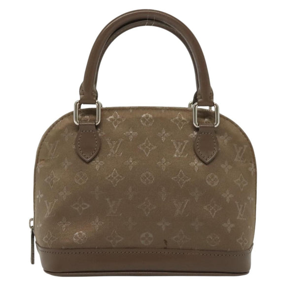 LOUIS VUITTON Monogram satin Little Alma Hand Bag Gray M92147 LV Auth 139983