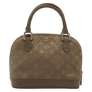 LOUIS VUITTON Monogram satin Little Alma Hand Bag Gray M92147 LV Auth 139983-2