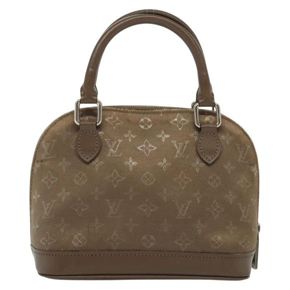 LOUIS VUITTON Monogram satin Little Alma Hand Bag Gray M92147 LV Auth 139983