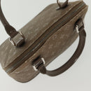 LOUIS VUITTON Monogram satin Little Alma Hand Bag Gray M92147 LV Auth 139983-7