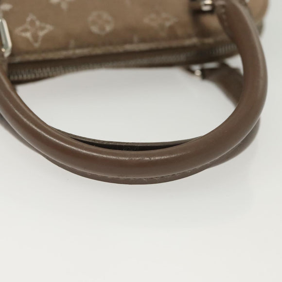 LOUIS VUITTON Monogram satin Little Alma Hand Bag Gray M92147 LV Auth 139983