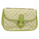 LOUIS VUITTON Monogram Mini Trousse Marie Kate Pouch Green M92935 Auth 139984V-1