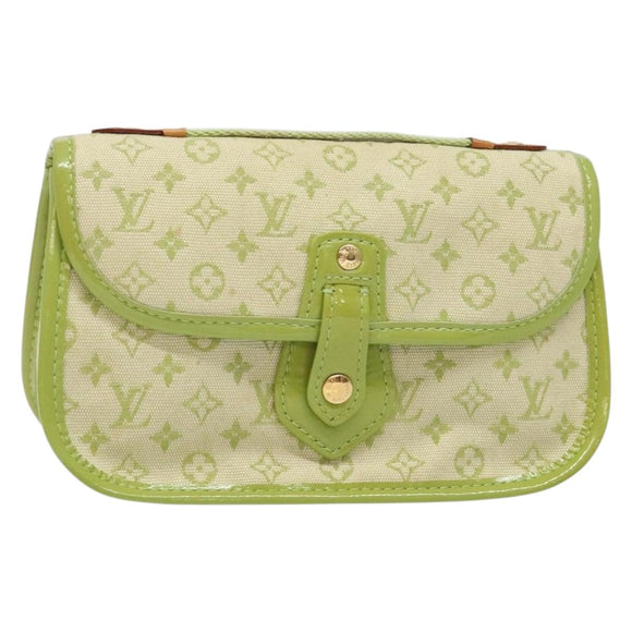 LOUIS VUITTON Monogram Mini Trousse Marie Kate Pouch Green M92935 Auth 139984V