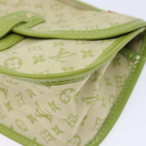 LOUIS VUITTON Monogram Mini Trousse Marie Kate Pouch Green M92935 Auth 139984V