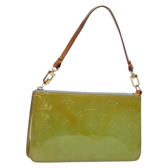 LOUIS VUITTON Monogram Vernis Lexington Pouch Baby Blue M91011 LV Auth 139985