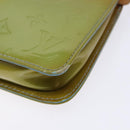 LOUIS VUITTON Monogram Vernis Lexington Pouch Baby Blue M91011 LV Auth 139985-9