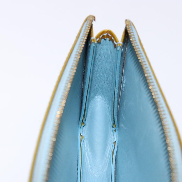 LOUIS VUITTON Monogram Vernis Lexington Pouch Baby Blue M91011 LV Auth 139985