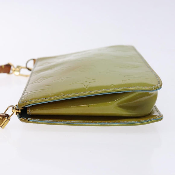 LOUIS VUITTON Monogram Vernis Lexington Pouch Baby Blue M91011 LV Auth 139985