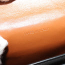 CELINE Triomphe Phone Holder Shoulder Bag PVC Leather Black Auth 139988-16