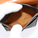 CELINE Triomphe Phone Holder Shoulder Bag PVC Leather Black Auth 139988-20