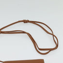 CELINE Triomphe Phone Holder Shoulder Bag PVC Leather Black Auth 139988-8