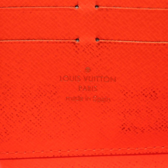 LOUIS VUITTON Monogram Graffiti Zippy Wallet Long Orange M93711 LV Auth 139993V