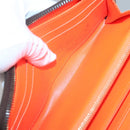 LOUIS VUITTON Monogram Graffiti Zippy Wallet Long Orange M93711 LV Auth 139993V-19