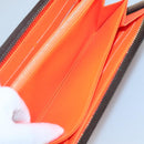 LOUIS VUITTON Monogram Graffiti Zippy Wallet Long Orange M93711 LV Auth 139993V-20
