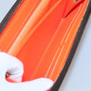 LOUIS VUITTON Monogram Graffiti Zippy Wallet Long Orange M93711 LV Auth 139993V-22