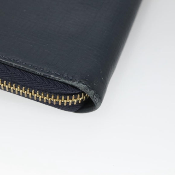 LOUIS VUITTON x NIGO LV Squared Zippy Wallet Blue M81107 LV Auth 139994