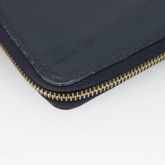 LOUIS VUITTON x NIGO LV Squared Zippy Wallet Blue M81107 LV Auth 139994